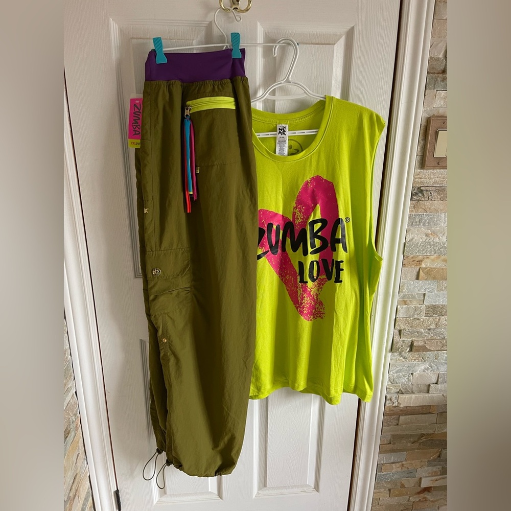 Zumba Fitness cargo pants and matching tank top